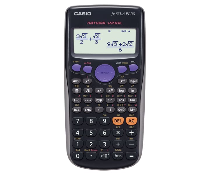 CALCULADORA CASIO FX-82LAPLUS-BK NEGRO