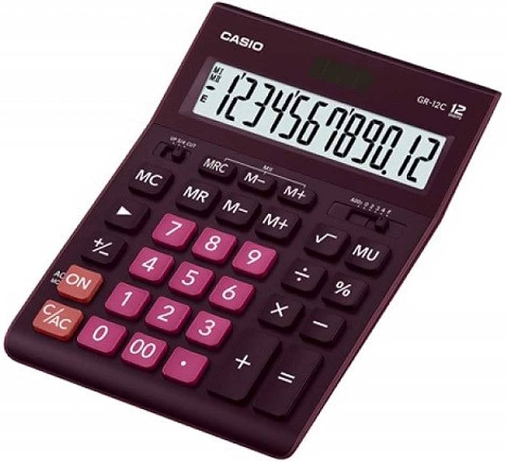 CALCULADORA CASIO GR-12C-WR MORADA