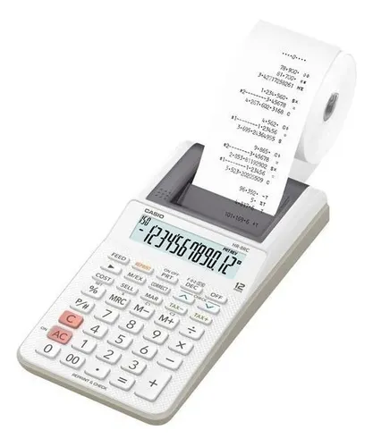 CALCULADORA CASIO HR-8RC-WE-DC MINI IMPRESORA