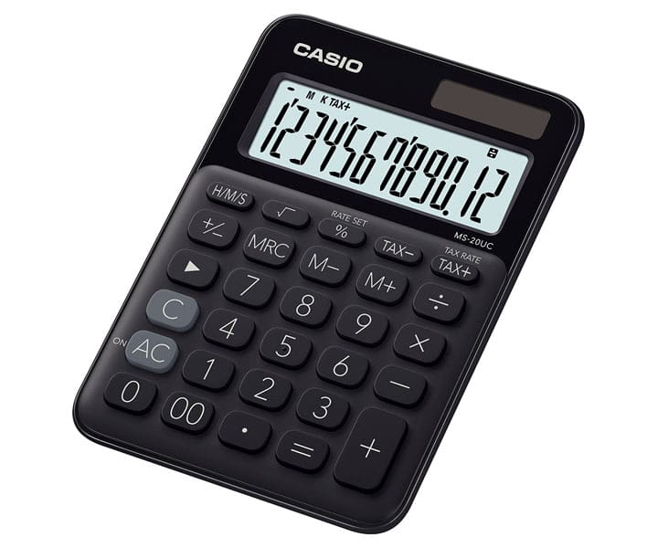 CALCULADORA CASIO MS-20UC-BK