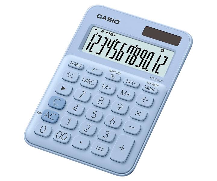 CALCULADORA CASIO MS-20UC-LB 12 DIGITOS
