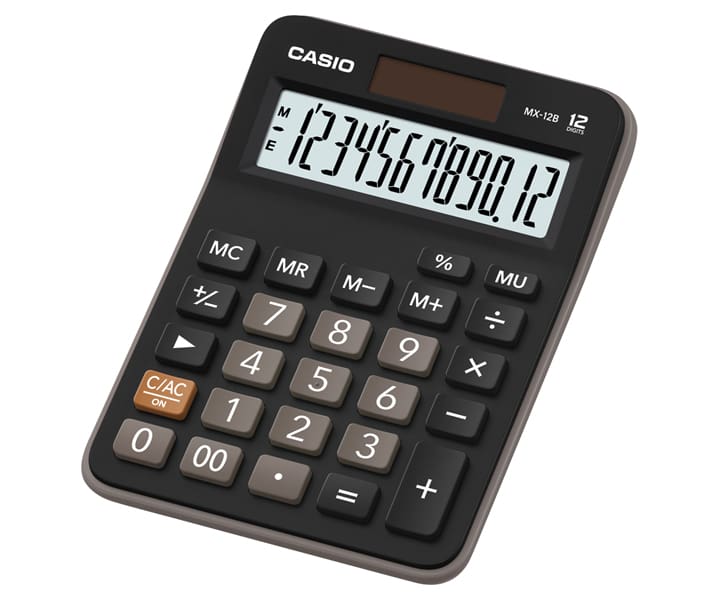CALCULADORA CASIO MX-12B-BK-W