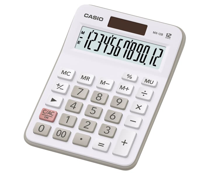 CALCULADORA CASIO MX-12 BLANCA