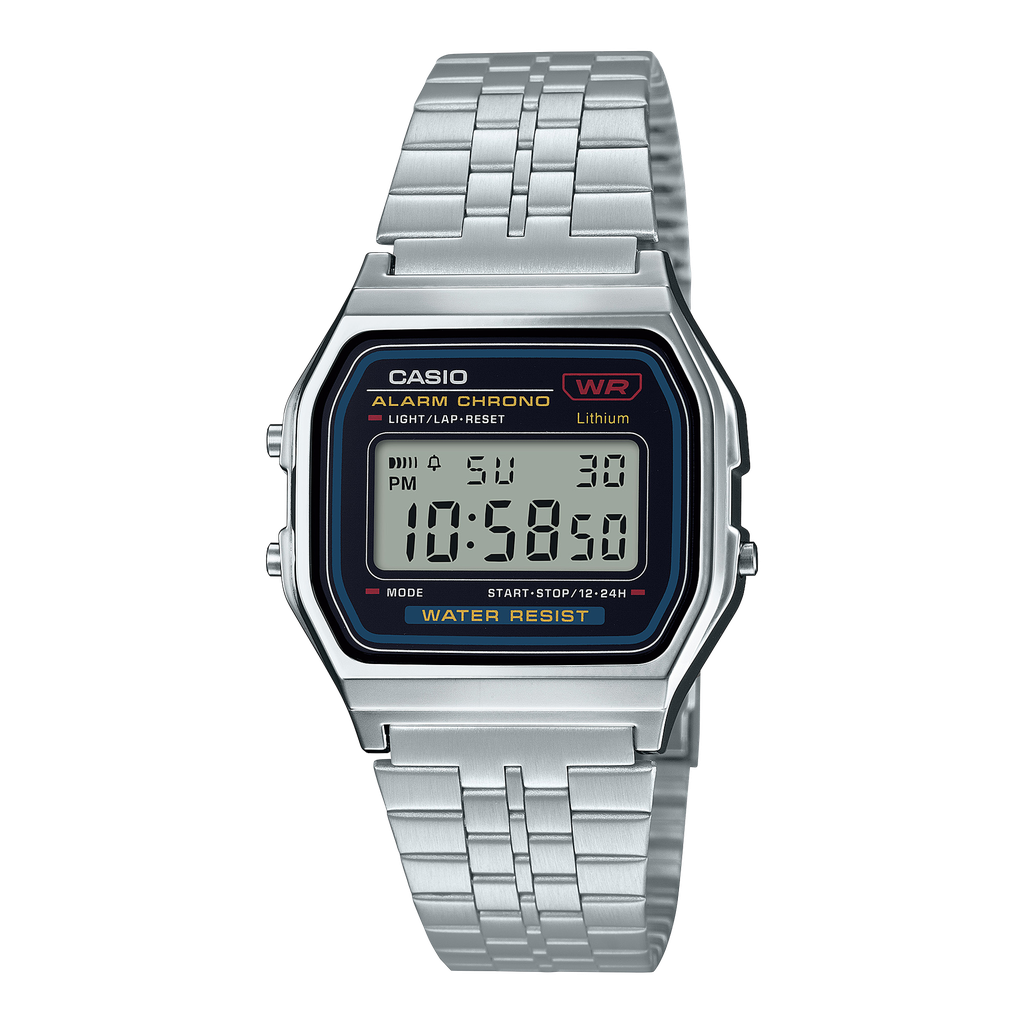 RELOJ CASIO A-159W-N1 CON BROCHE DE SEGURIDAD