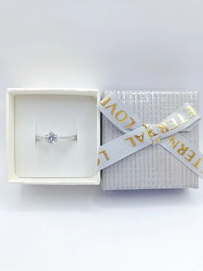 ESTUCHE ZANTE ANILLO PLATA 45X45X30 20 UNIDADES POR BOLSA
