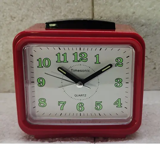 RELOJ DESPERTADOR TIMESONIC 377 ROJO