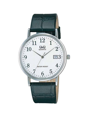 RELOJ Q&Q BL04-304 VARON CUERO