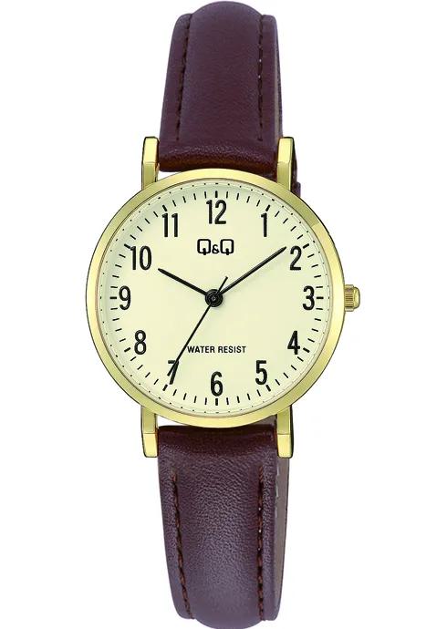 RELOJ Q&Q C66A-001DAMA CUERO