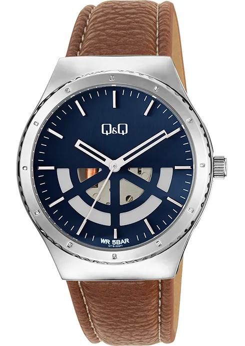 RELOJ Q&Q Q71B-005 VARON CUERO