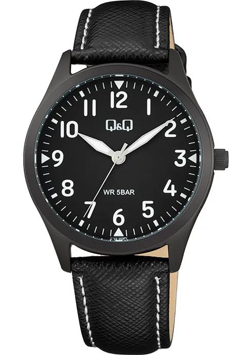RELOJ Q&Q Q76B-003 VARON CUERO