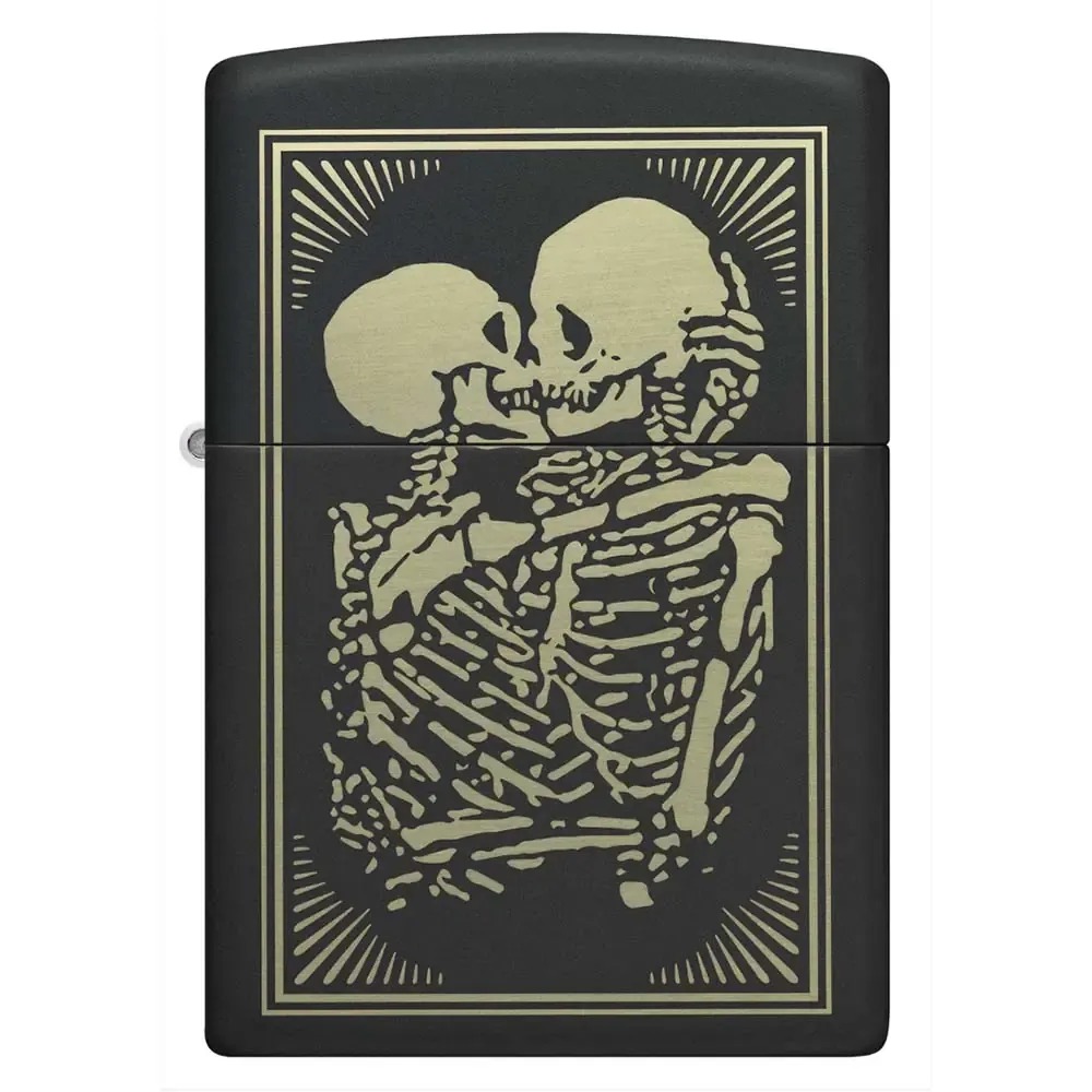 ENCENDEDOR ZIPPO ZP218.MP403923 REGUALR BLACK MATTE SKULL LOVERS