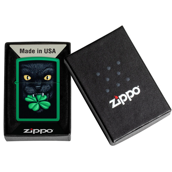 ENCENDEDOR ZIPPO ZP4672 LUCKY CAT CLOVER