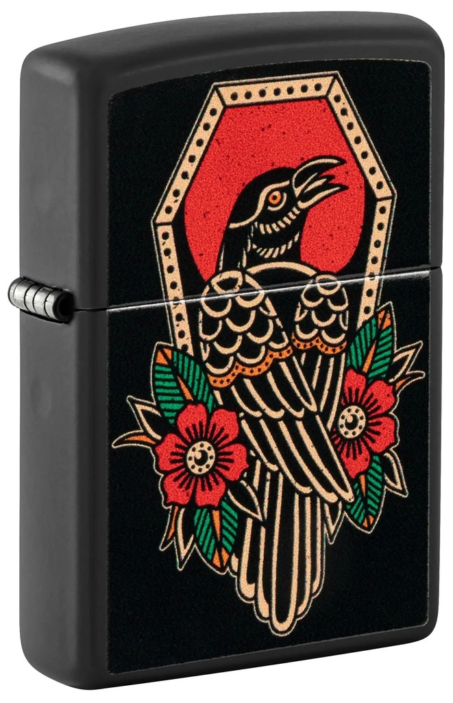 ENCENDEDOR ZIPPO ZP48611 CROW TATTOO DESIGN