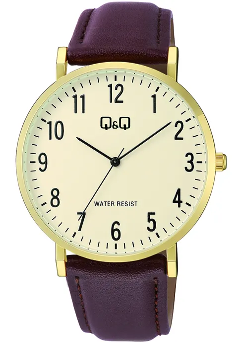 RELOJ Q&Q C43A-004 VARON CUERO