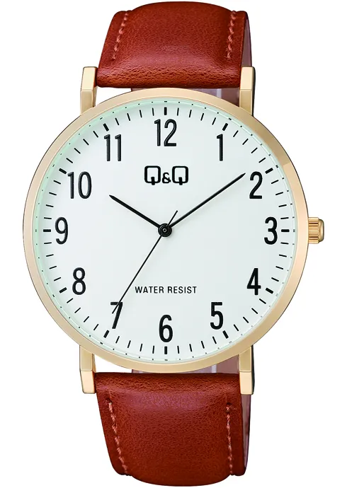 RELOJ Q&Q C43A-003 VARON CUERO 