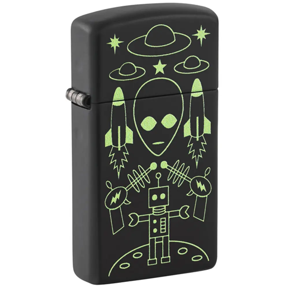 ENCENDEDOR ZIPPO 46691 ALIEN INVASION DESIGN