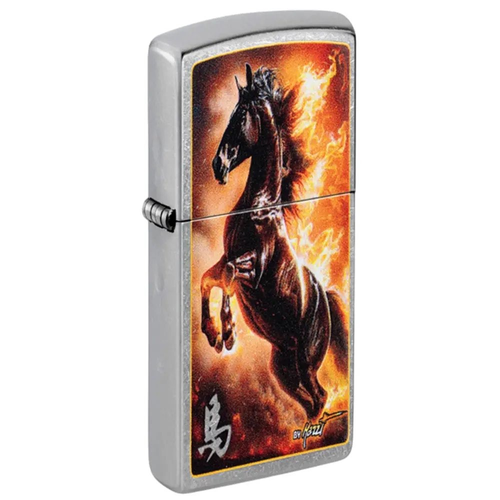 ENCENDEDOR ZIPPO 47105 MAZZI® FIRE STALLION DESIGN