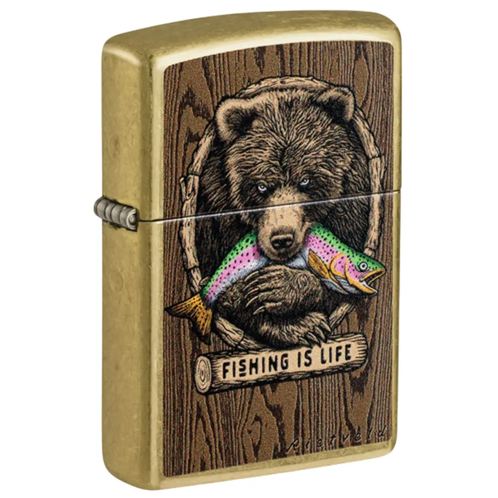 ENCENDEDOR ZIPPO 47111 RIETVELD® FISHING IS LIFE DESIGN