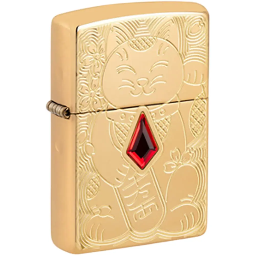 ENCENDEDOR ZIPPO 49802 ARMOR® LUCKY CAT DESIGN