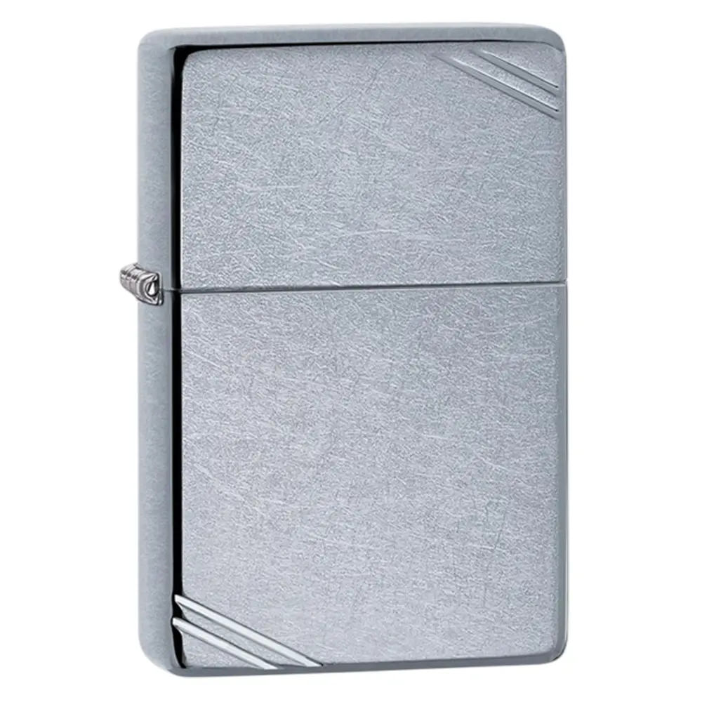 ENCENDEDOR ZIPPO ZP267 STREET CHROME™ VINTAGE WITH SLASHES