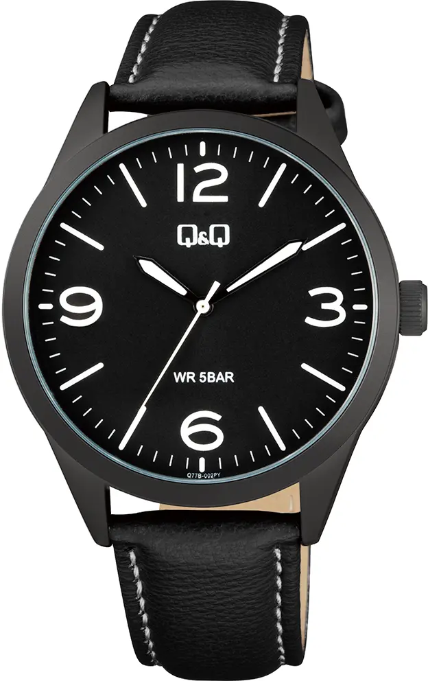 RELOJ Q&Q  Q77B-002 VARON CUERO