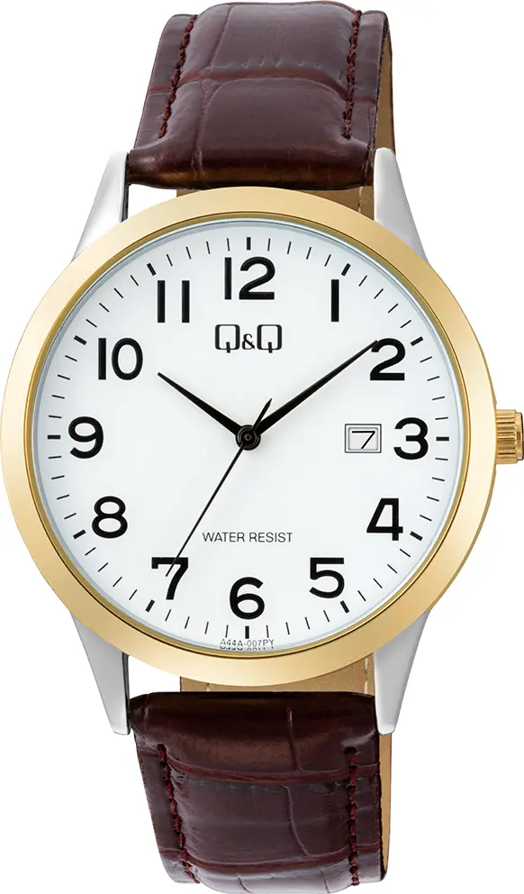 RELOJ Q&Q A44A-007 VARON  CUERO