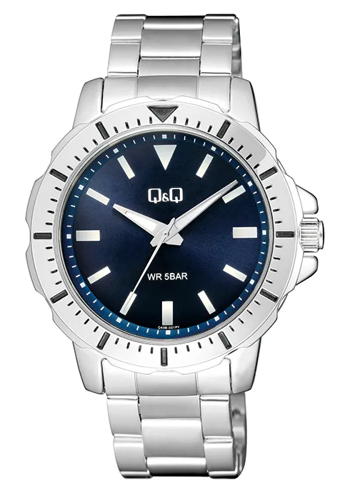 RELOJ Q&Q Q43B-001 VARON  METAL