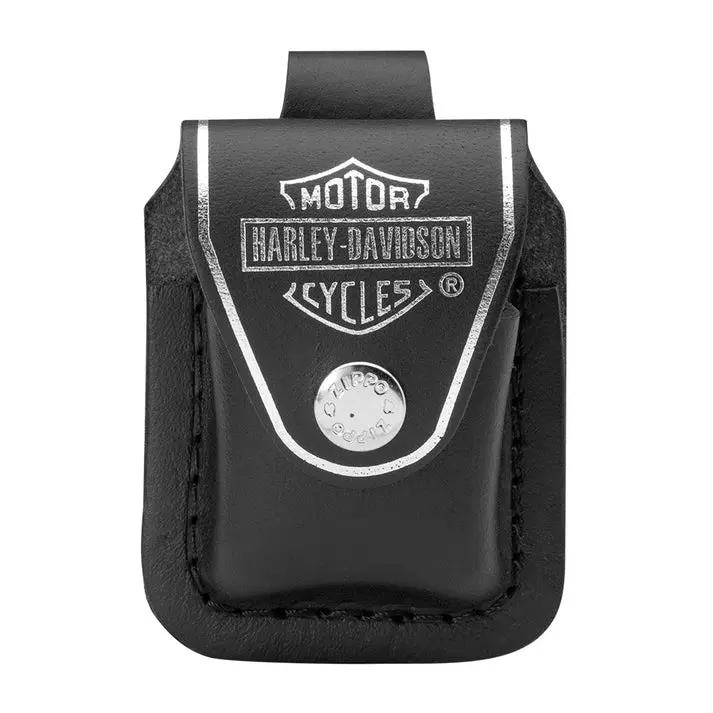 FUNDA CUERO ZIPPO ZPHDCBK NEGRO HARLEY-DAVIDSON POUCH-CLIP 