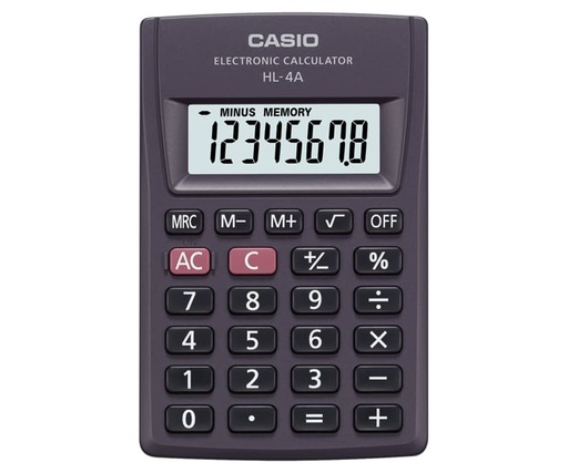 [CA-CA-HL4A] CALCULADORA CASIO HL-4A