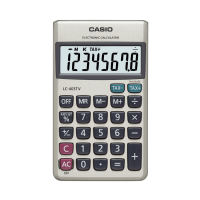 [CA-CA-LC401LVWE] CALCULADORA CASIO LC-401 BLANCA