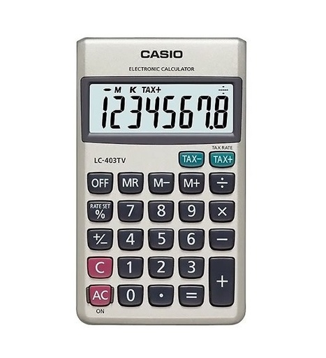 [CA-CA-LC403TV] CALCULADORA CASIO LC-403-TV