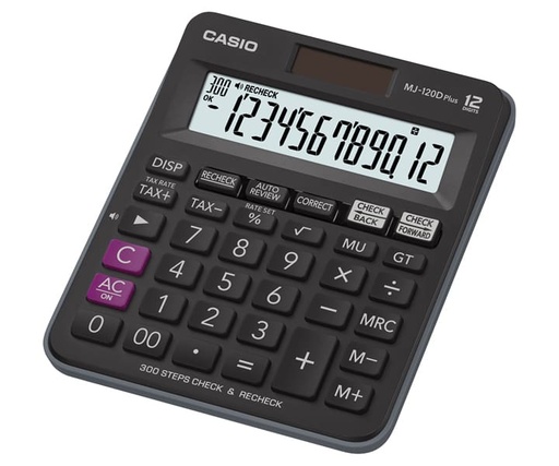 [CA-CA-MJ120DPLB] CALCULADORA CASIO MJ120DPLUS-BKW