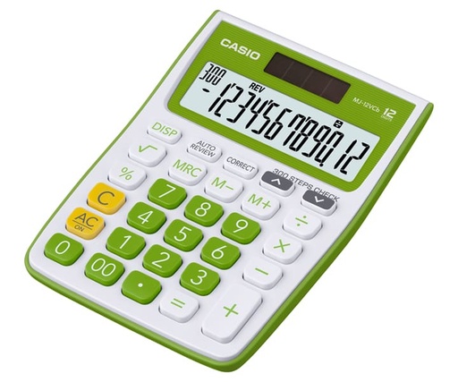 [CA-CA-MJ12VCBGN] CALCULADORA CASIO MJ-12VCB-GN