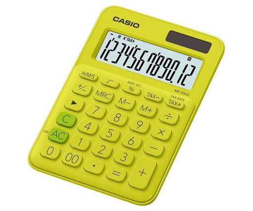 [CA-CA-MS20UCYG] CALCULADORA CASIO MS-20UC-YG 12 DIGITOS