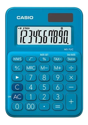 [CA-CA-MS7UCBU] CALCULADORA CASIO MS-7UC-BU CALCULADORA DE BOLSILLO