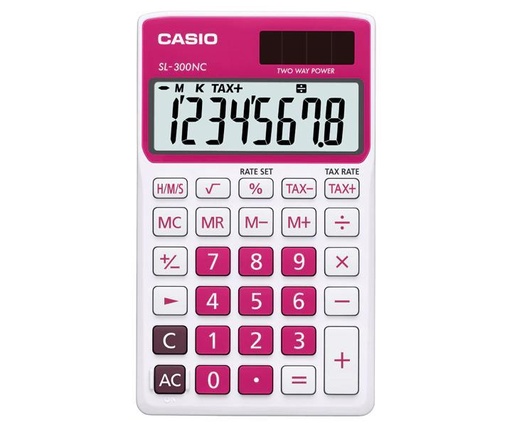 [CA-CA-SL300NCRD] CALCULADORA CASIO SL-300NC-RD