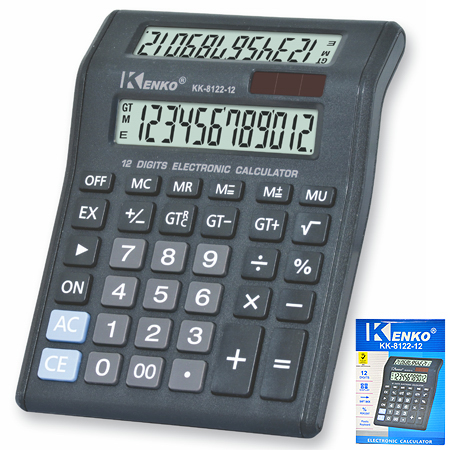 [CA-KE-KK812212] CALCULADORA KENKO KK-8122-12