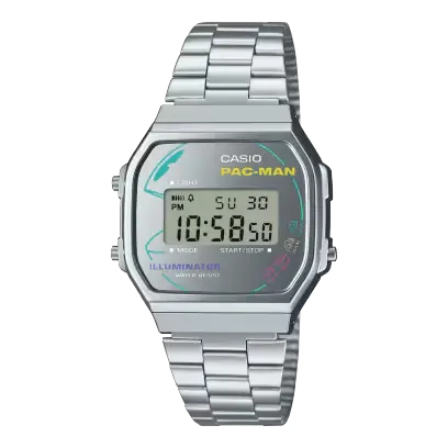 [CS-A168WEPC7A] RELOJ CASIO A-168WEPC-7A PACMAN