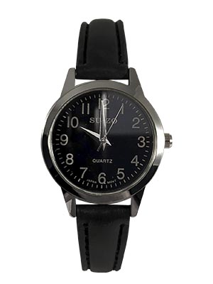 [RE-SU-DAR28NEP] RELOJ SUIZO DAMA REDONDO 28 MM NEGRO CAJA PLATA