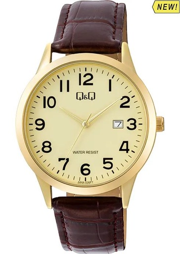 [RL-QQ-A44A006] RELOJ Q&Q A44A-006 VARON CUERO