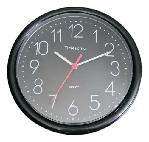 [RL-TM-924NN] RELOJ TIMESONIC MURAL REDONDO 924 DIAL NEGRO ESFERA NEGRO