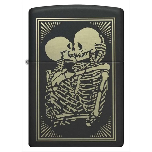 [TE-ZP218MP40392] ENCENDEDOR ZIPPO ZP218.MP403923 REGUALR BLACK MATTE SKULL LOVERS