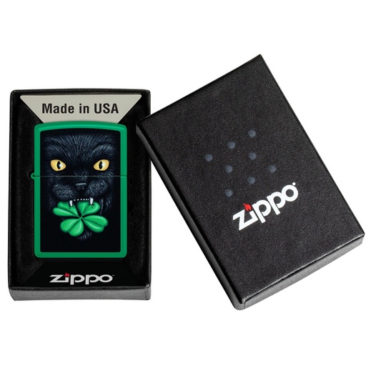[TE-ZP46721] ENCENDEDOR ZIPPO ZP4672 LUCKY CAT CLOVER