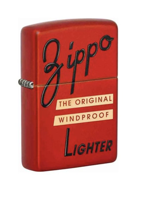 [TE-ZP49475] ENCENDEDOR ZIPPO REGULAR METALLIC RED ZP49475