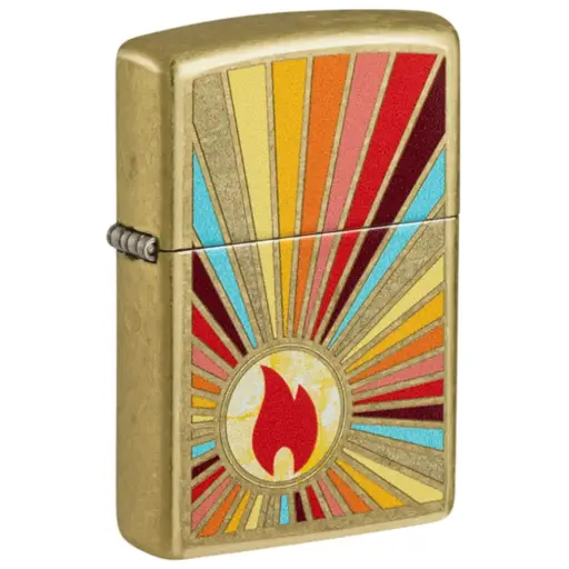[TE-ZP46957] ENCENDEDOR ZIPPO 46957 BEAMING FLAME DESIGN