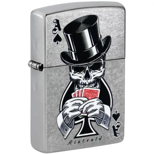 [TE-ZP47112] ENCENDEDOR ZIPPO 47112 RIETVELD® ACE OF SPADES DESIGN