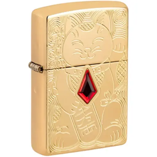 [TE-ZP49802] ENCENDEDOR ZIPPO 49802 ARMOR® LUCKY CAT DESIGN