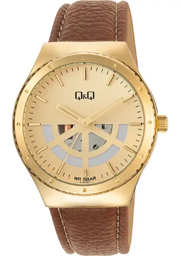 [RL-QQ-Q71B006] RELOJ Q&Q Q71B-006 VARON  CUERO