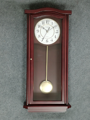 (mal estado) RELOJ TIMESONIC MURAL PENDULO P237